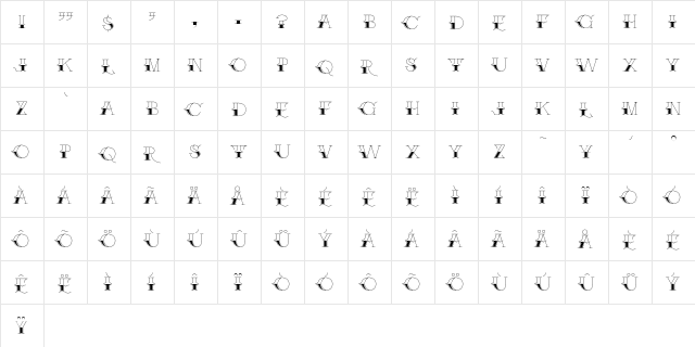 Brake Fluid Regular  glyph index