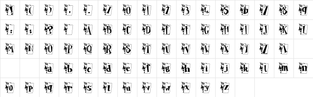 Papa Noel Regular  glyph index