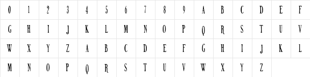 NORTHERN PARLIAMENT Regular  glyph index