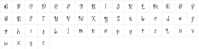 Rose Hips FREE Regular  glyph index