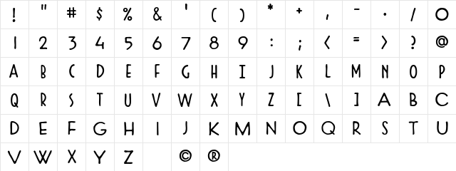 CCDutchCourage3 Draught  glyph index