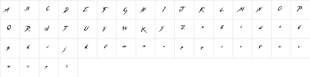 Sleepy Hollow 2.0 Regular  glyph index