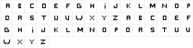 SCREPT Regular  glyph index