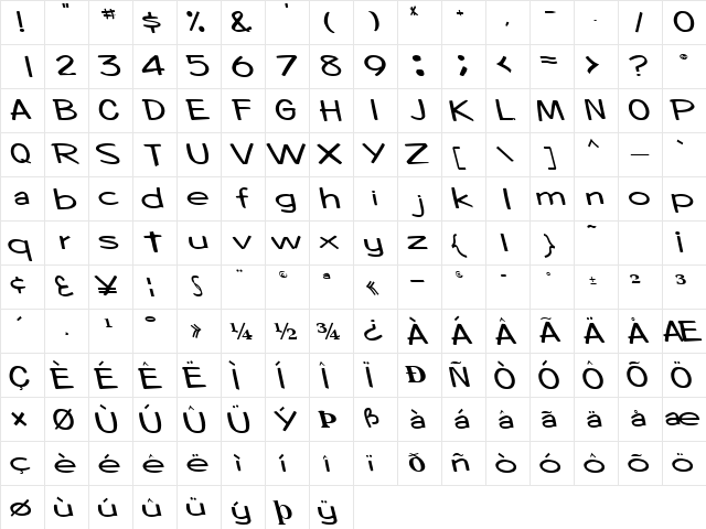 CoinageOfMind Regular  glyph index