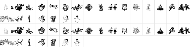 KR Christmas Dings 2004 Six Regular  glyph index