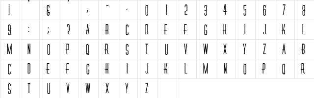RoselleCapsSSK Bold  glyph index