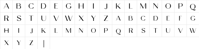 Celine Peach Free Sans  glyph index