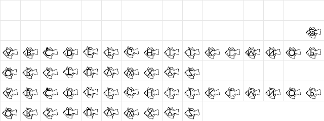 pf_gfish_upsidedown1 Regular  glyph index