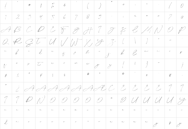 Billion Regular  glyph index