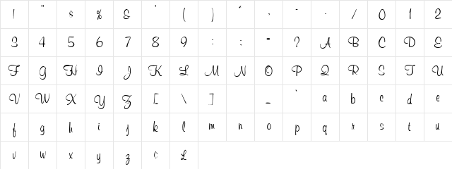 Redon Normal  glyph index