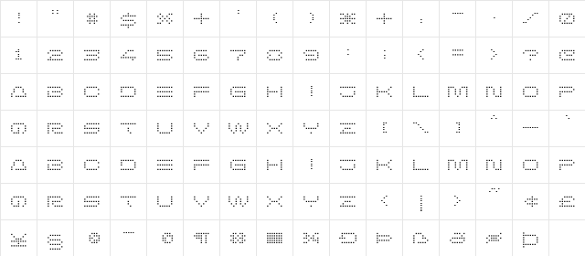 Herobule Regular  glyph index