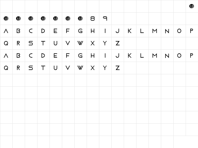 Moving Forward Regular  glyph index