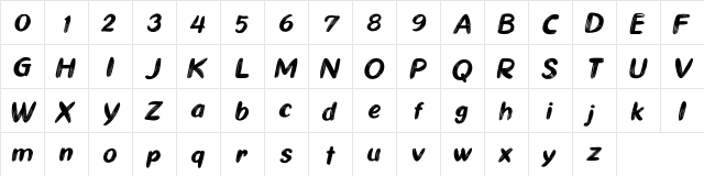 Ghiya Strokes Italic Ghiya Strokes Italic  glyph index