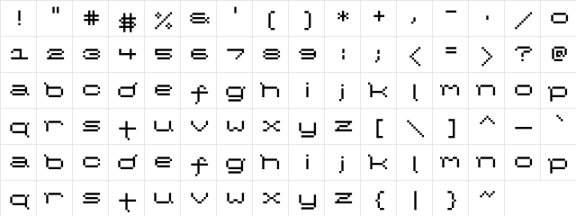 ADemjayls10 Regular  glyph index