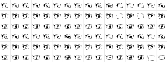 Eyes Only Outline Rotated Outline  glyph index