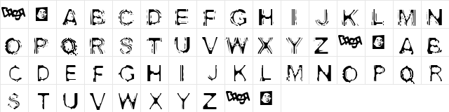 Acid House Regular  glyph index