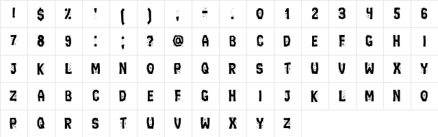 Ignorant Book Regular  glyph index