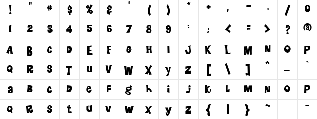 CK Jolly Elf Regular  glyph index