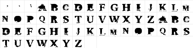 TripleXXX Regular  glyph index