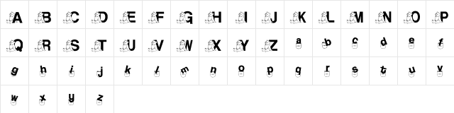 JNKBEAR2 Regular  glyph index