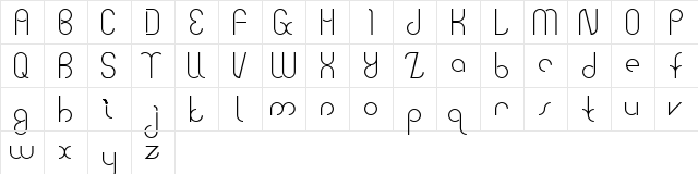 Bauhaus Two Regular  glyph index