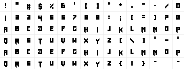 Incompetent Landlord Regular  glyph index