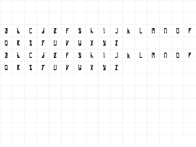 zetland Regular  glyph index