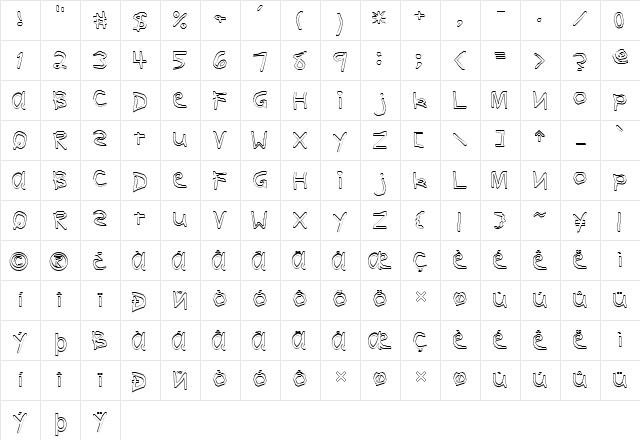 FZ HAND 11 HOLLOW Normal  glyph index