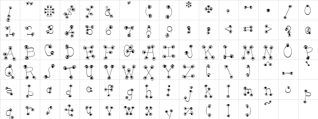 PC Round About Regular  glyph index