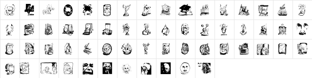 EinsteinsWorlds Regular  glyph index