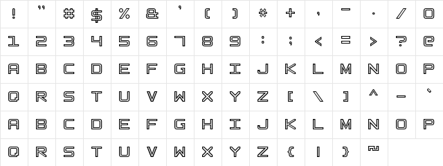 Basic Square 7 Regular  glyph index