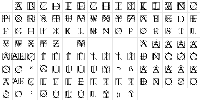 Initial Caps 3 Normal  glyph index