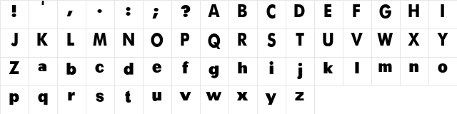 a bug's life - debugged Regular  glyph index