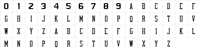 NBA Hornets Regular  glyph index