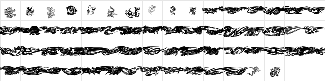 Dragons Tfb Regular  glyph index