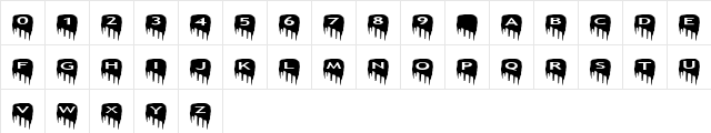 AlphaShapes meltdowns Normal  glyph index