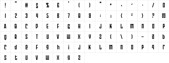 Armor Piercing 2.0 BB Regular  glyph index