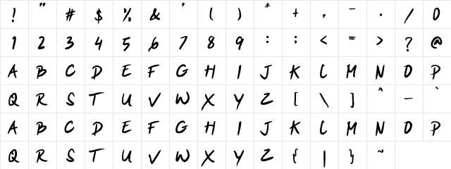 Winkdeep Two Regular  glyph index