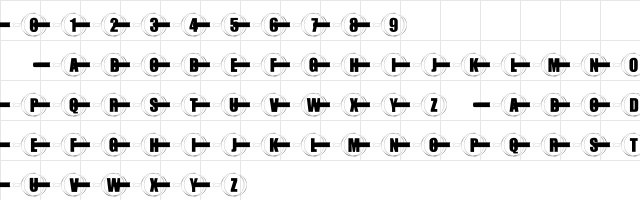 101! Closer Inspection Regular  glyph index