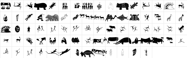 AfriquArtes Regular  glyph index