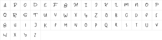 Winter Christmas Regular  glyph index