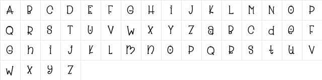 Slinky Bear PERSONAL USE Regular  glyph index