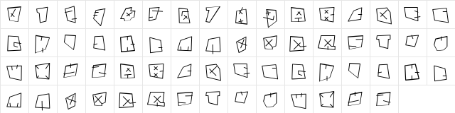 andregestauchtbold Medium (normal)  glyph index