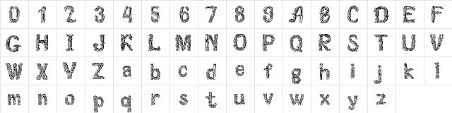 Florabet Regular  glyph index