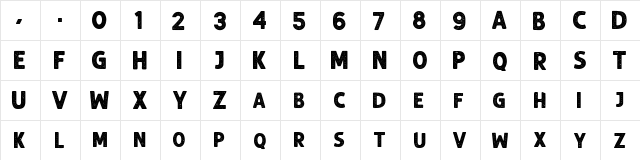 Balbeer Rustic  glyph index