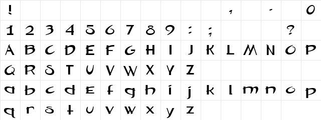 Emblem Regular  glyph index