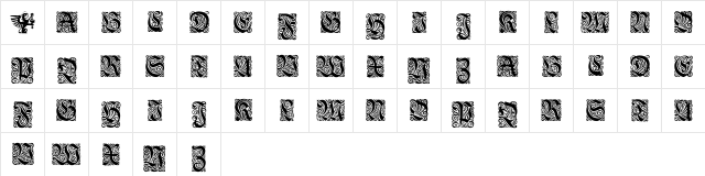 Ehmcke-Fraktur Initialen Regular  glyph index