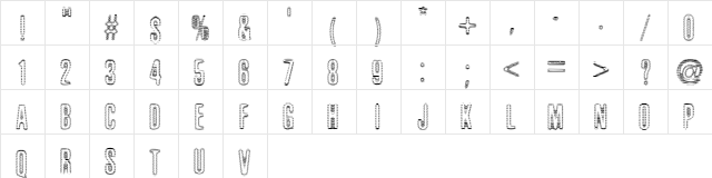 Brillo Regular  glyph index