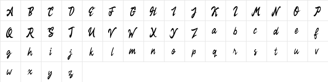 Rekyoto FREE Regular  glyph index