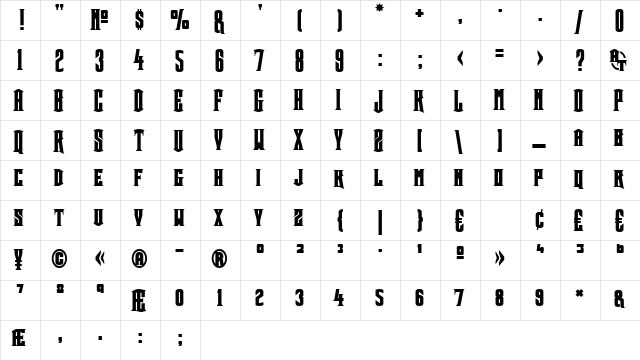 2 Crown Title 3 DNA Regular  glyph index